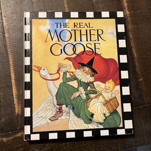 THE REAL MOTHER GOOSE Checkerboard Press Hardcover Preschool 1989 Edition